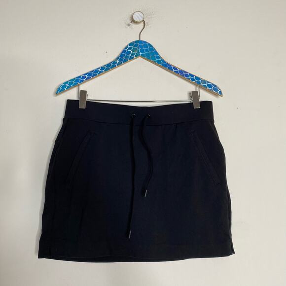 ATHLETA Black Modern Metro Drawstring Mini Skort Size Small - Picture 9 of 9